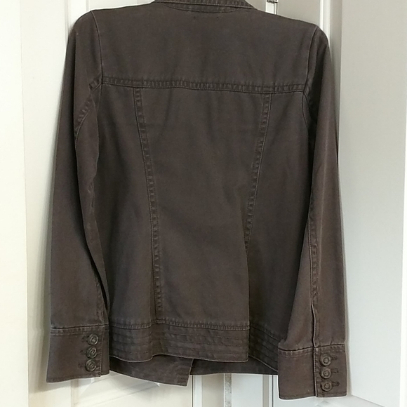 Ruff Hewn ladies double breasted brown jacket, Med - Picture 4 of 12